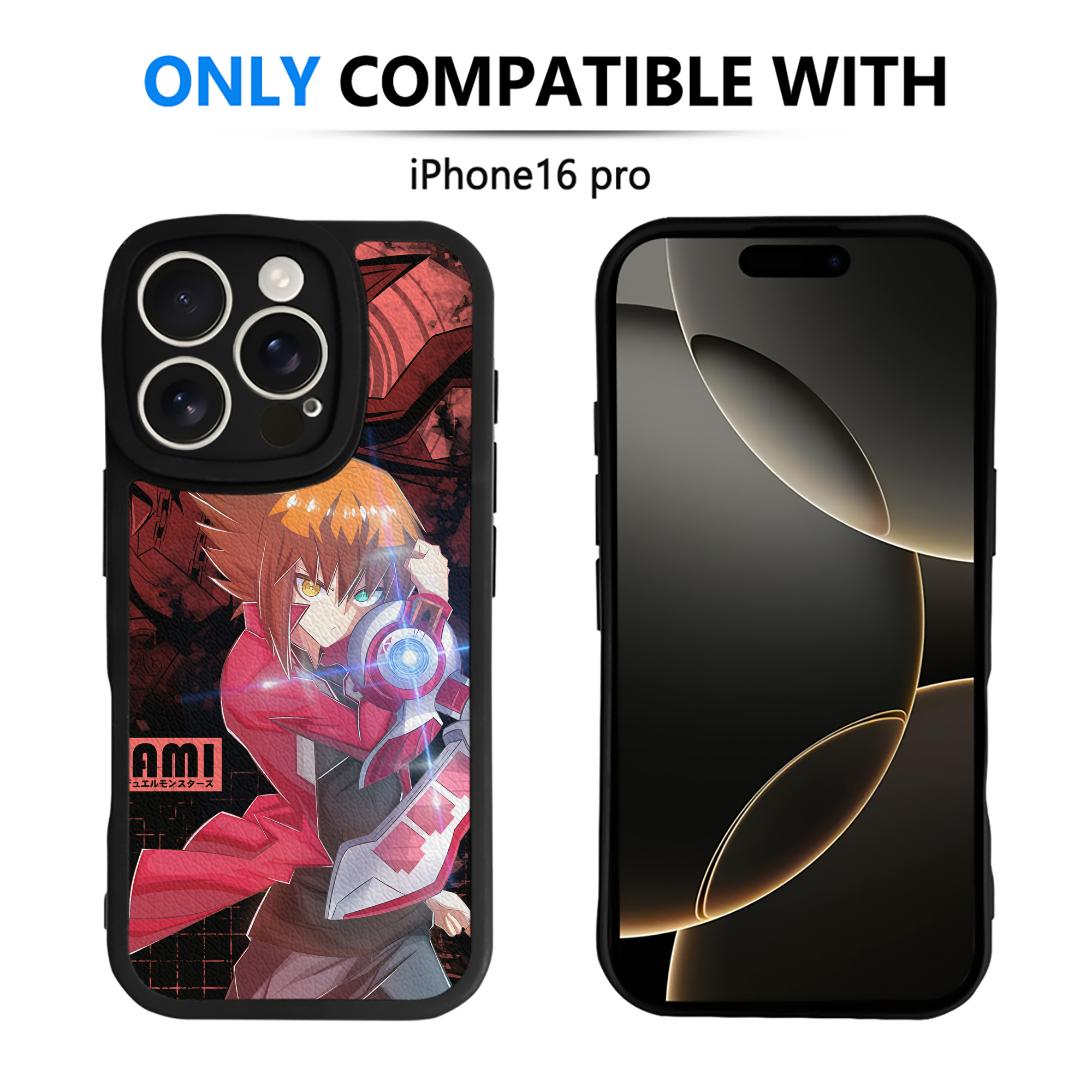（画像用） 遊☆戯☆王 Yu-Gi-Oh! 【iPhone 16シリーズ対応】シリコンスマホケース（レザー調） 材質：シリコン
